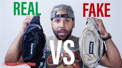 real vs fake supreme waist bag|genuine supreme vs false.